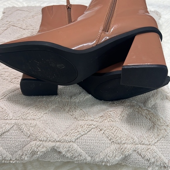 BP “Loren” Caramel Patent Leather Ankle Booties Size 7.5 – Excellent Condition - Picture 10 of 14